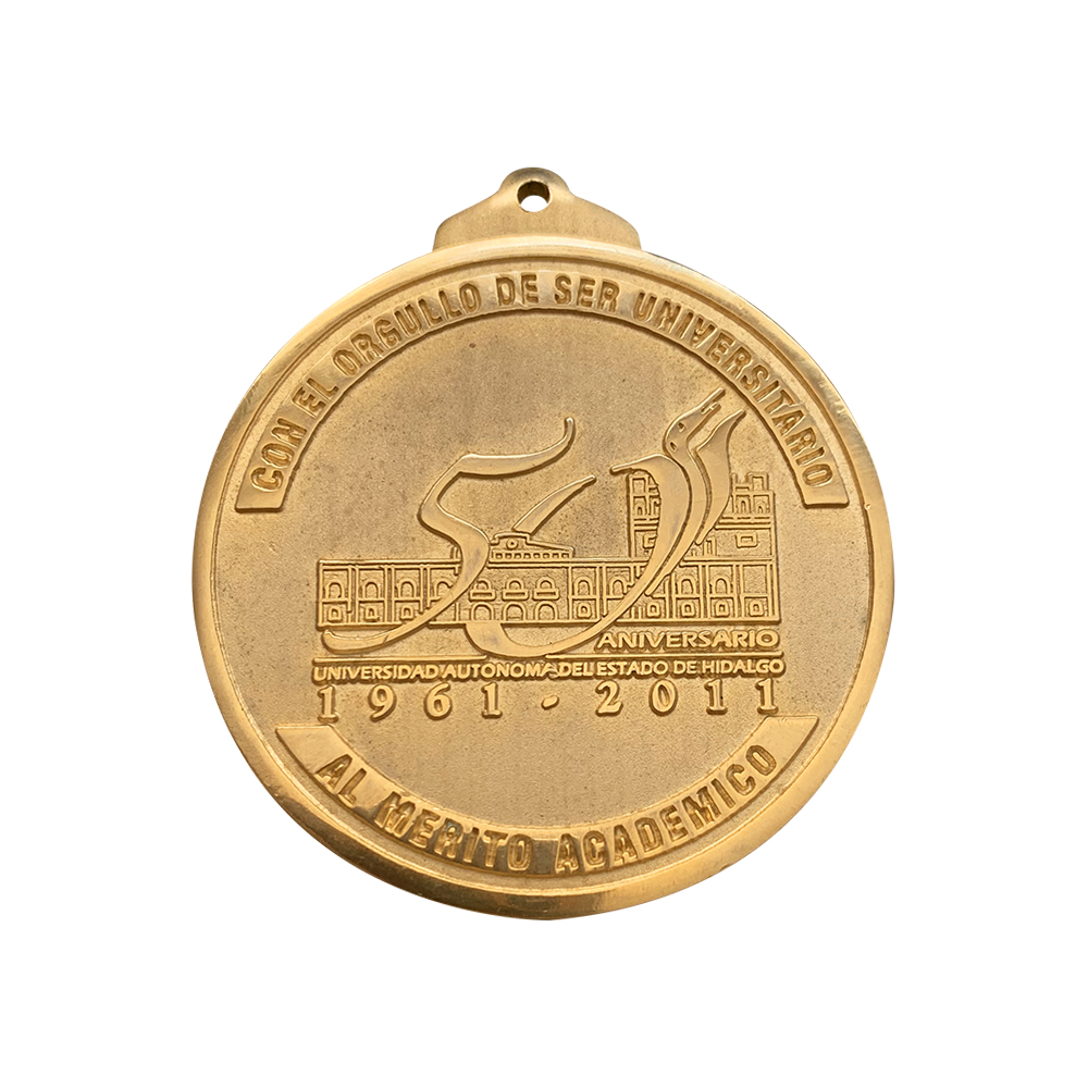 MECOOR, Medalla de cobre con baño de oro. SOLICITA TU COTIZACIÓN ESPECIAL.
